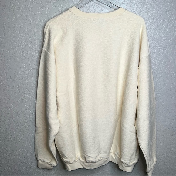 Lands End Mens Cream/Yellow Pullover Sweater - Picture 6 of 7